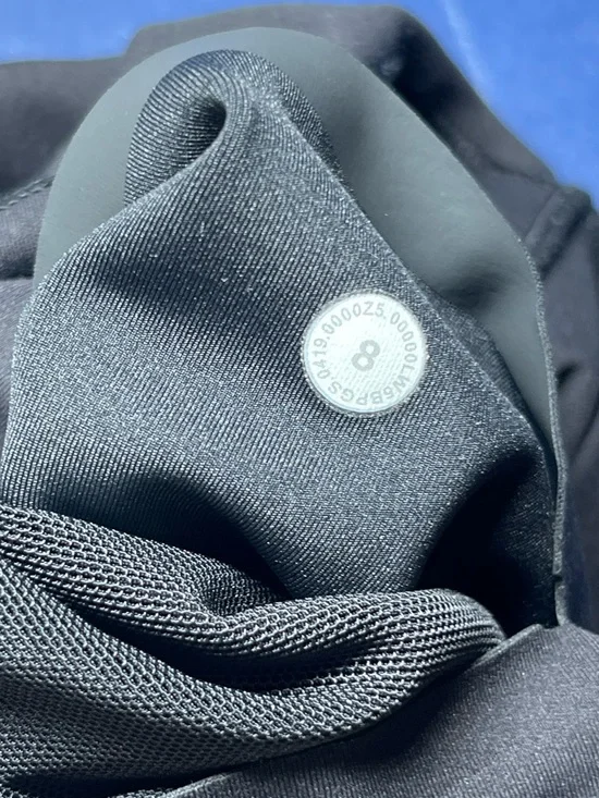 Lululemon In Movement Tight 25” Everlux Black Leggings Size 8 Ankle Length - Picture 16 of 16